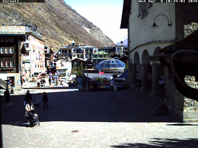 Archived image Webcam Zermatt Village