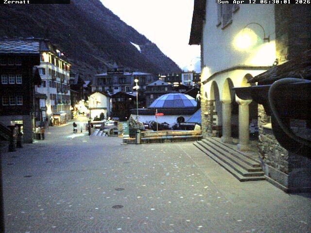 Archived image Webcam Zermatt Village