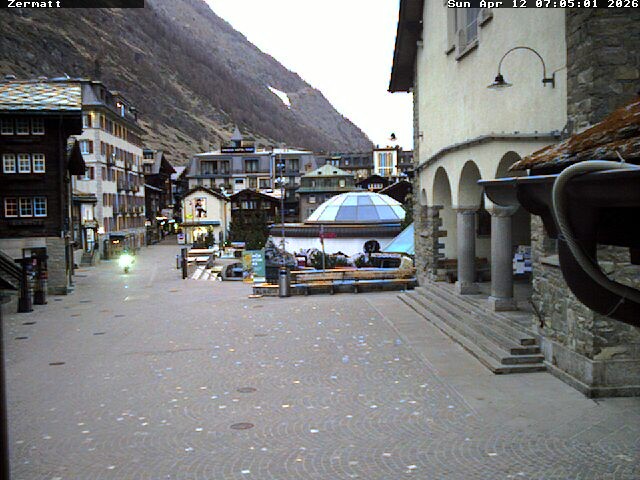 Archived image Webcam Zermatt Village