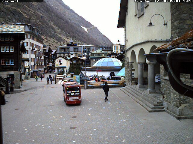 Archived image Webcam Zermatt Village