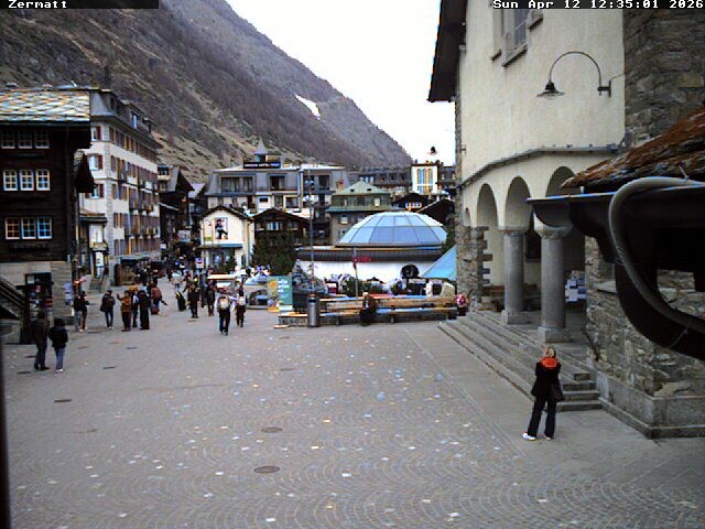Archived image Webcam Zermatt Village