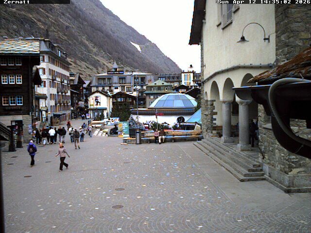 Archived image Webcam Zermatt Village