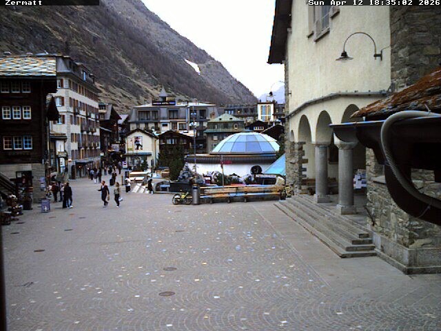 Archived image Webcam Zermatt Village