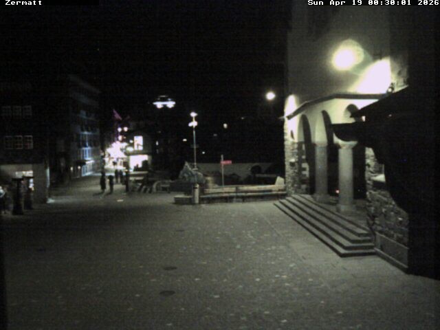 Archiv Foto Webcam Gemeindehaus Zermatt