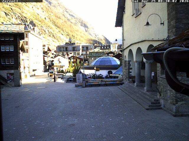 Archiv Foto Webcam Gemeindehaus Zermatt