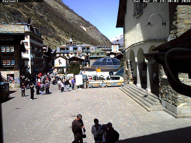 Archived image Webcam Zermatt Village