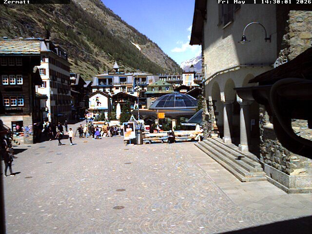 Archiv Foto Webcam Gemeindehaus Zermatt