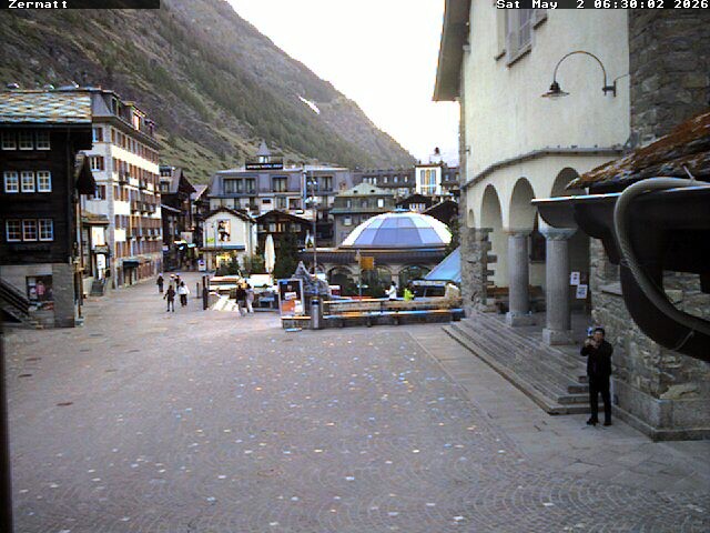 Archived image Webcam Zermatt Village