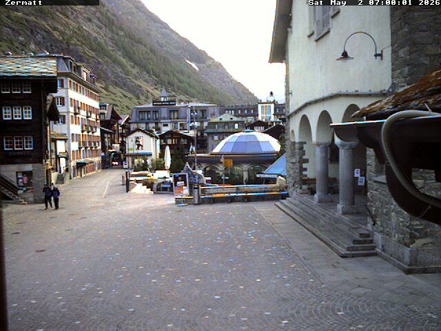 Archived image Webcam Zermatt Village