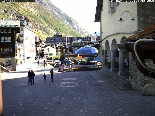 Archived image Webcam Zermatt Village