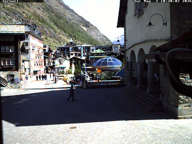 Archived image Webcam Zermatt Village