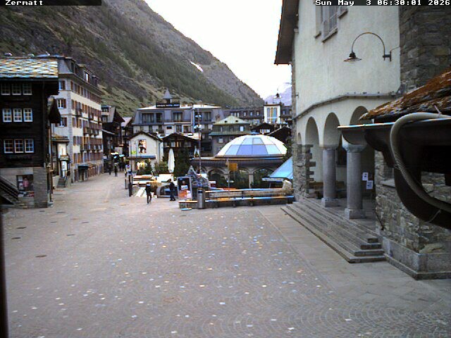 Archived image Webcam Zermatt Village