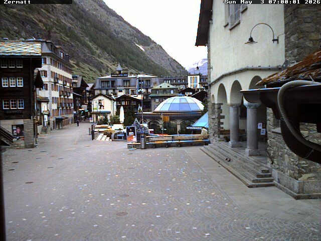 Archived image Webcam Zermatt Village