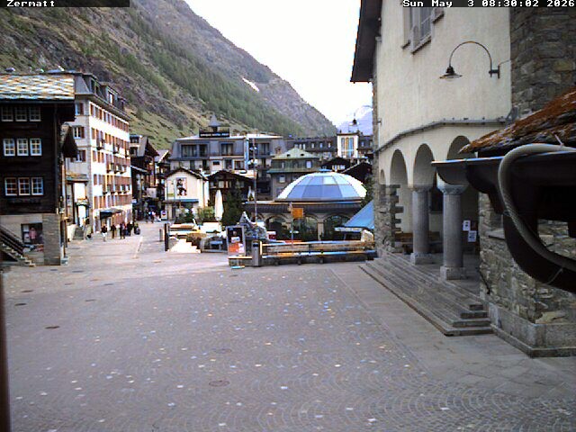 Archived image Webcam Zermatt Village