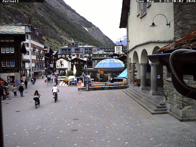 Archived image Webcam Zermatt Village