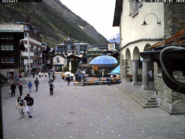Archived image Webcam Zermatt Village