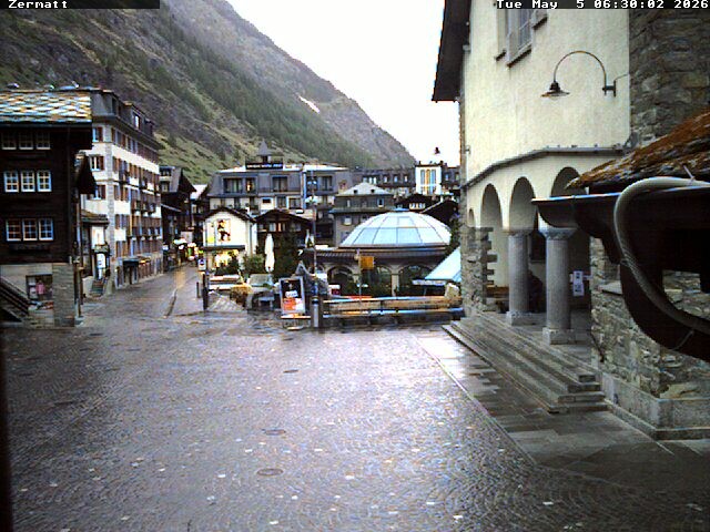 Archived image Webcam Zermatt Village