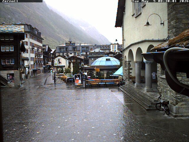 Archived image Webcam Zermatt Village