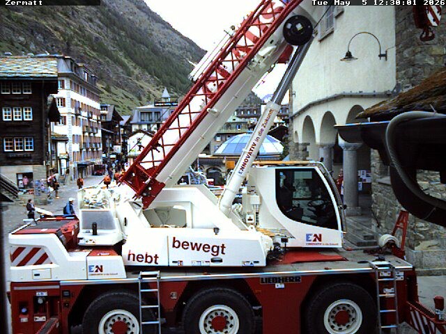 Archived image Webcam Zermatt Village