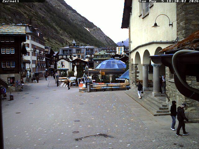 Archived image Webcam Zermatt Village