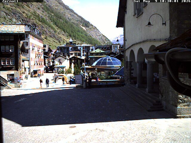 Archiv Foto Webcam Gemeindehaus Zermatt