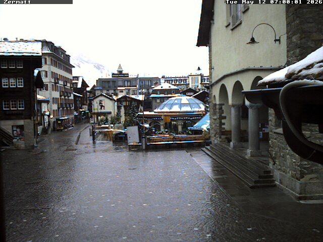 Archived image Webcam Zermatt Village