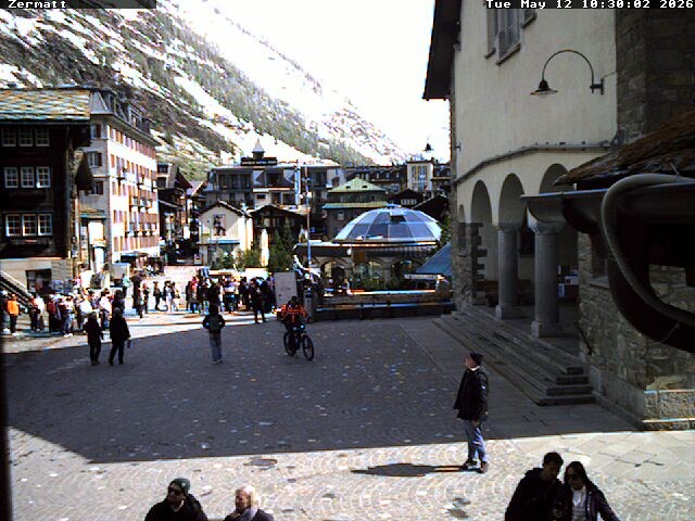Archived image Webcam Zermatt Village