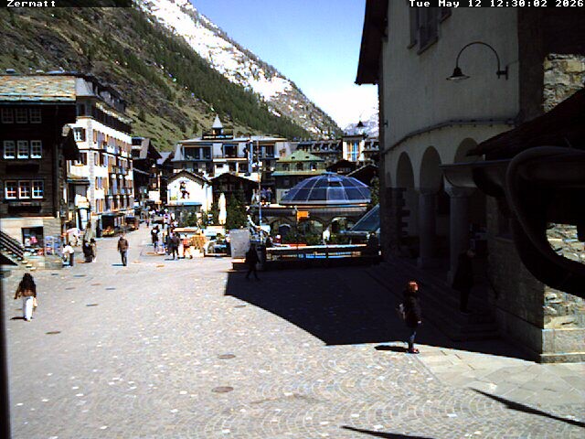 Archived image Webcam Zermatt Village