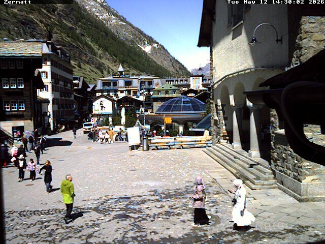 Archived image Webcam Zermatt Village