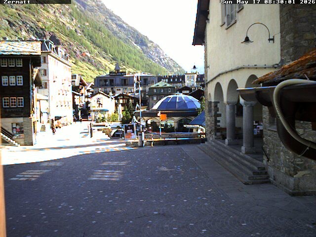 Archiv Foto Webcam Gemeindehaus Zermatt