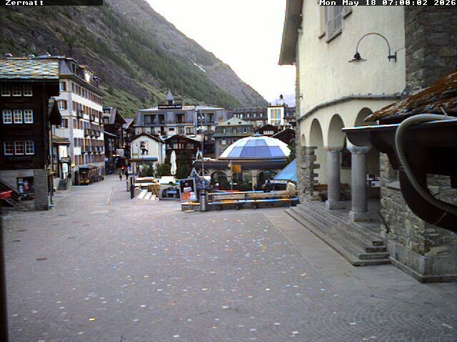 Archived image Webcam Zermatt Village