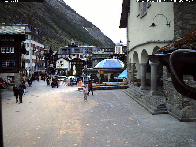 Archived image Webcam Zermatt Village