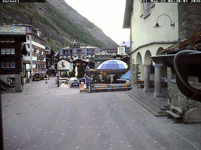 Archived image Webcam Zermatt Village