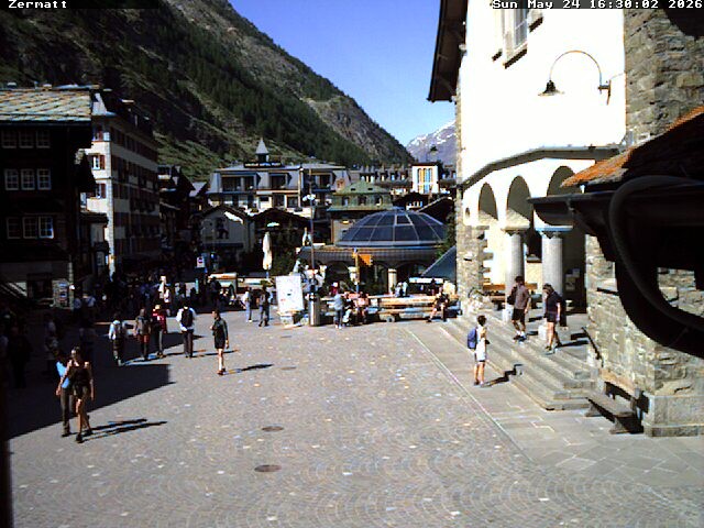 Archived image Webcam Zermatt Village