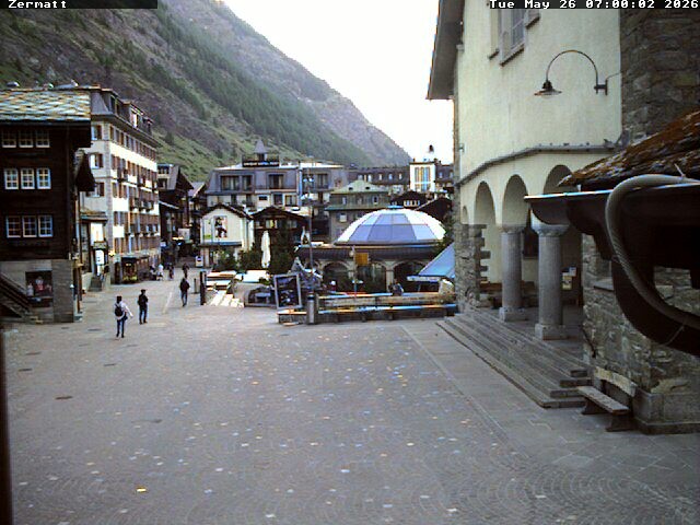 Archiv Foto Webcam Gemeindehaus Zermatt