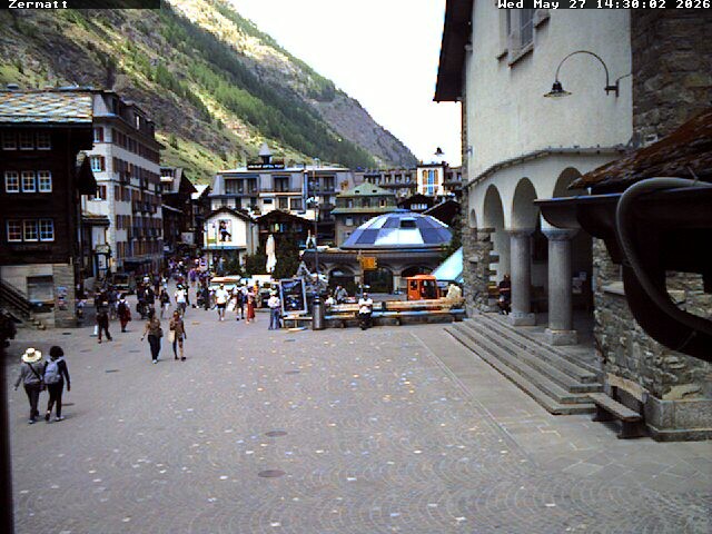 Archiv Foto Webcam Gemeindehaus Zermatt
