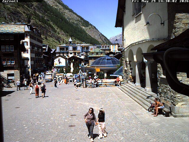 Archiv Foto Webcam Gemeindehaus Zermatt