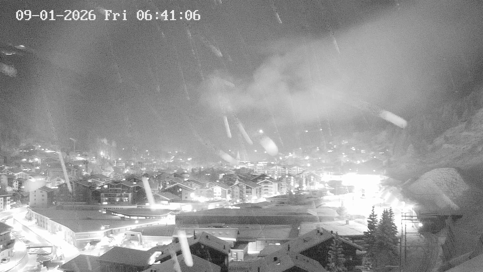 Archiv Foto Webcam Zermatt: Blick auf das Dorf