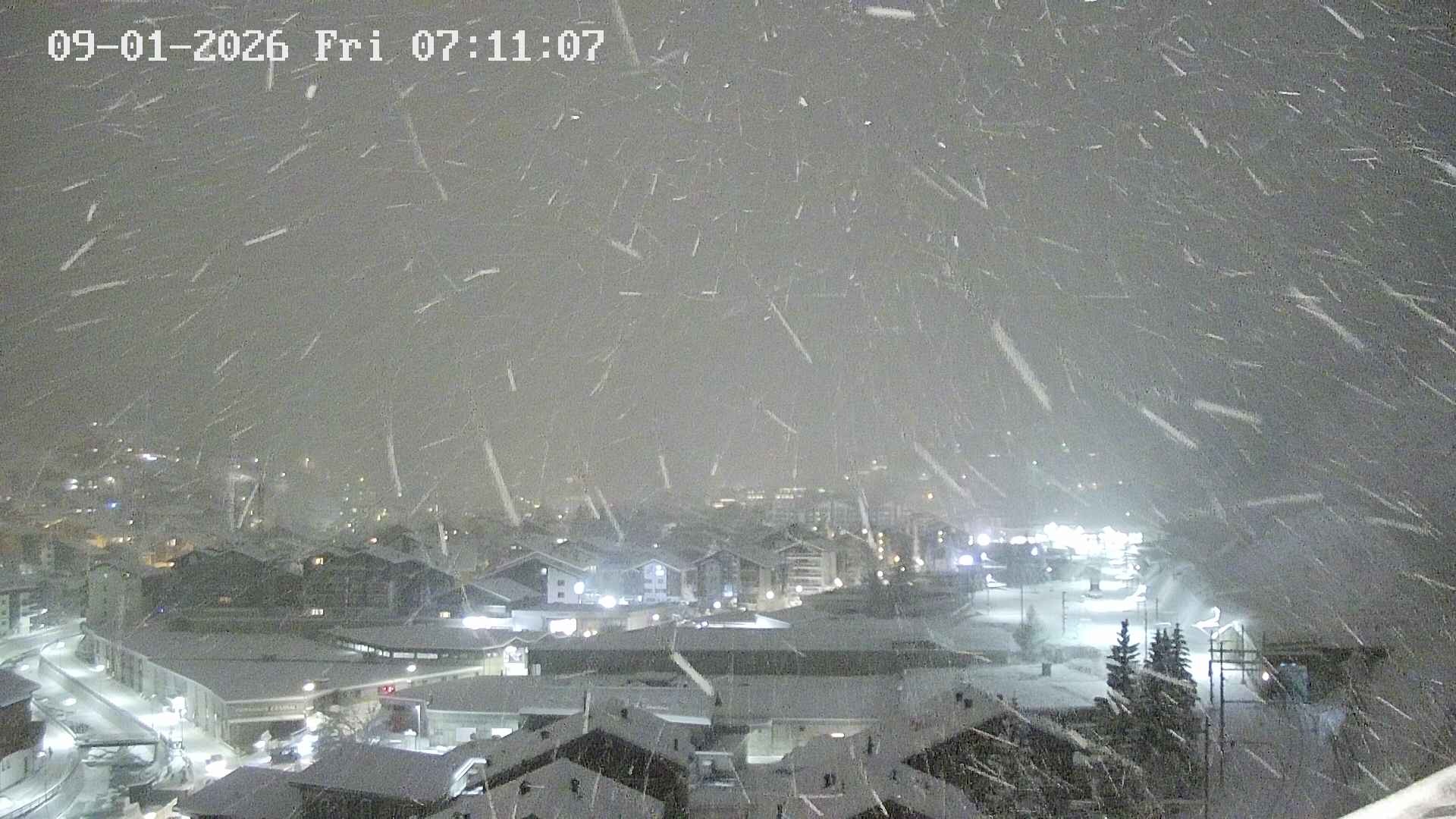 Archiv Foto Webcam Zermatt: Blick auf das Dorf