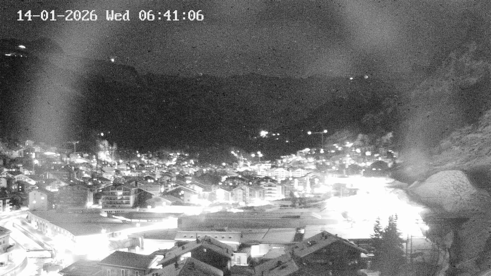 Archiv Foto Webcam Zermatt: Blick auf das Dorf