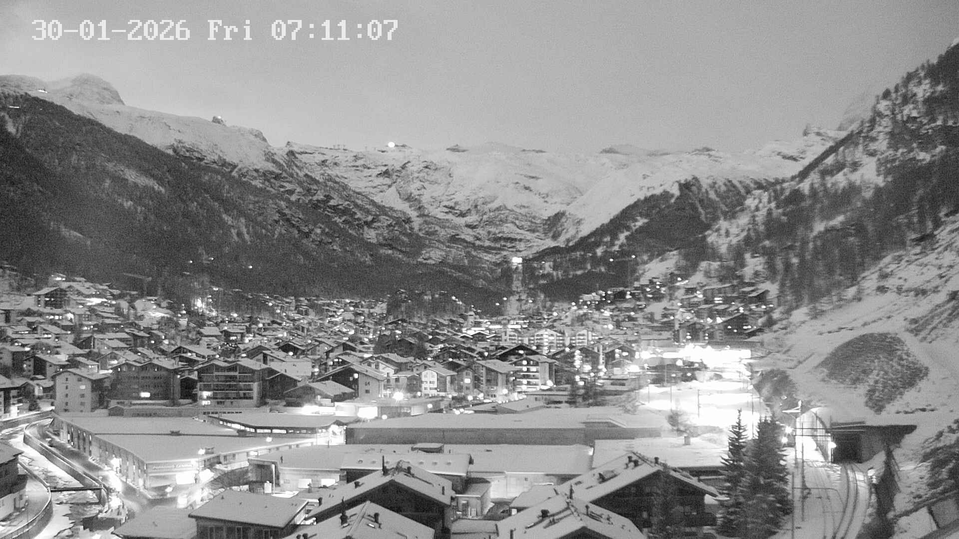 Archived image Webcam Zermatt - Spiss