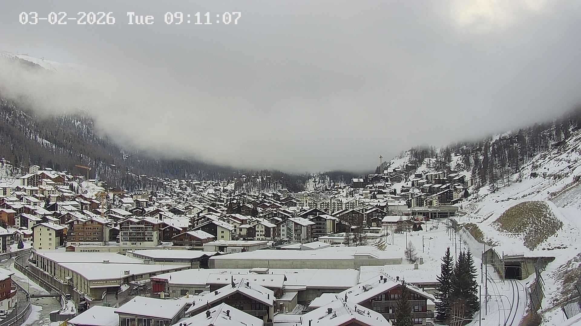 Archived image Webcam Zermatt - Spiss