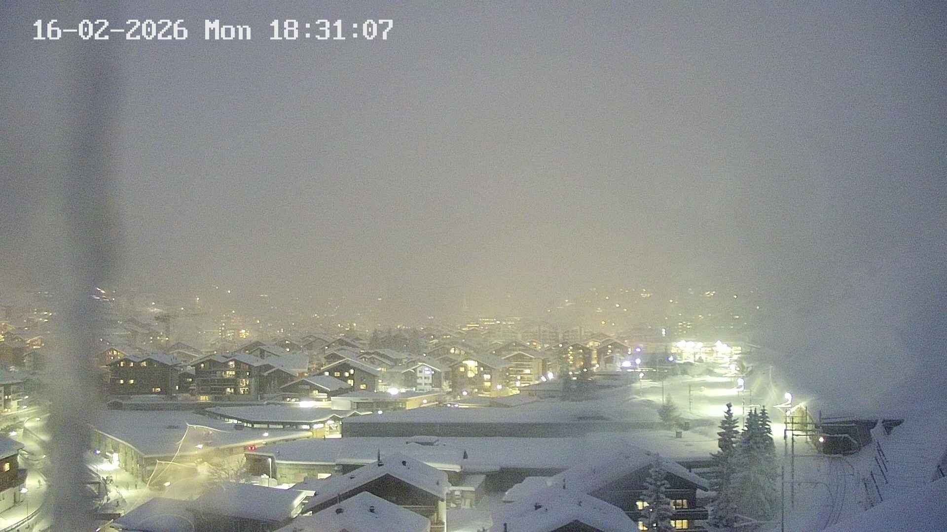 Archiv Foto Webcam Zermatt: Blick auf das Dorf