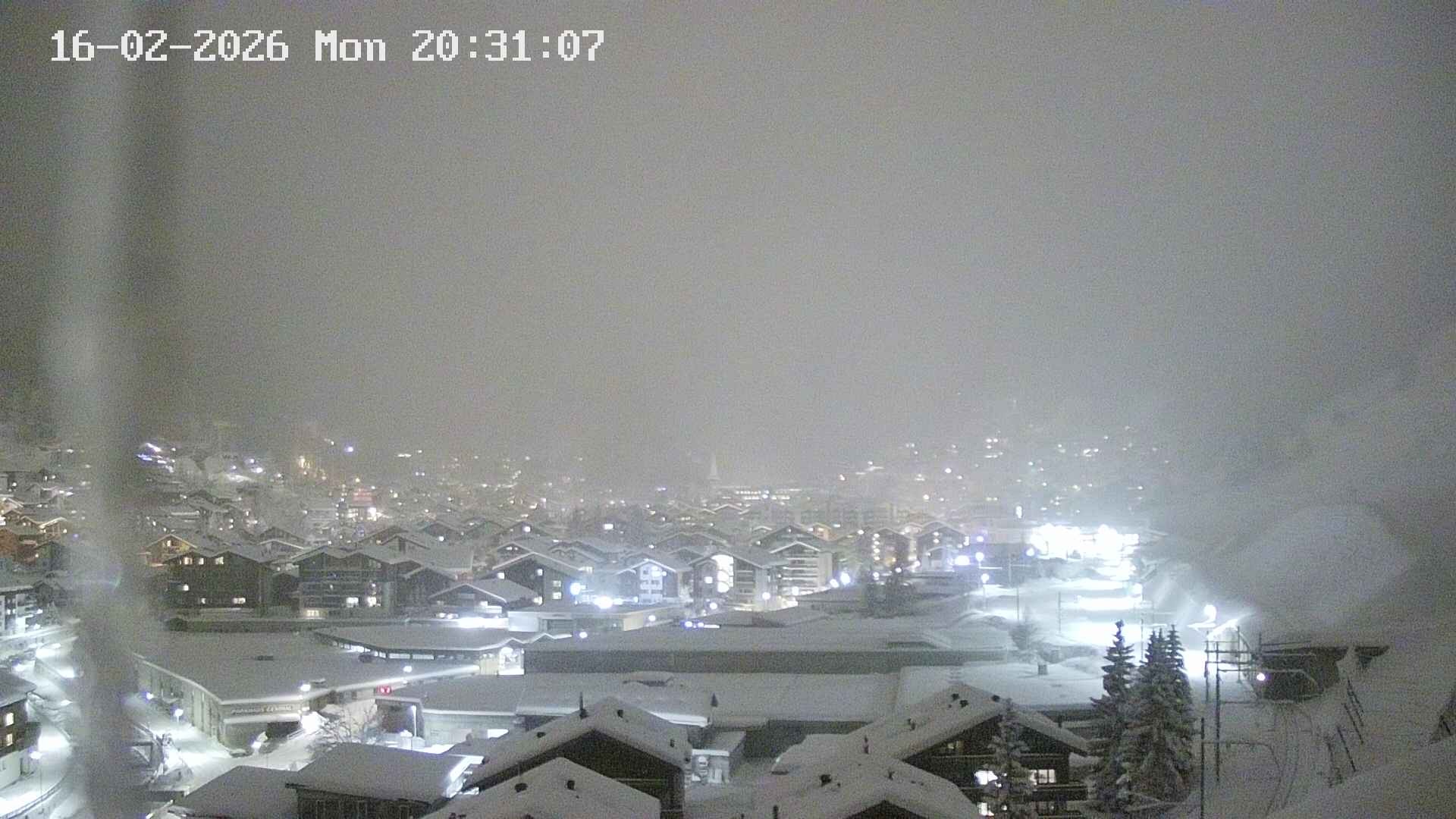 Archiv Foto Webcam Zermatt: Blick auf das Dorf