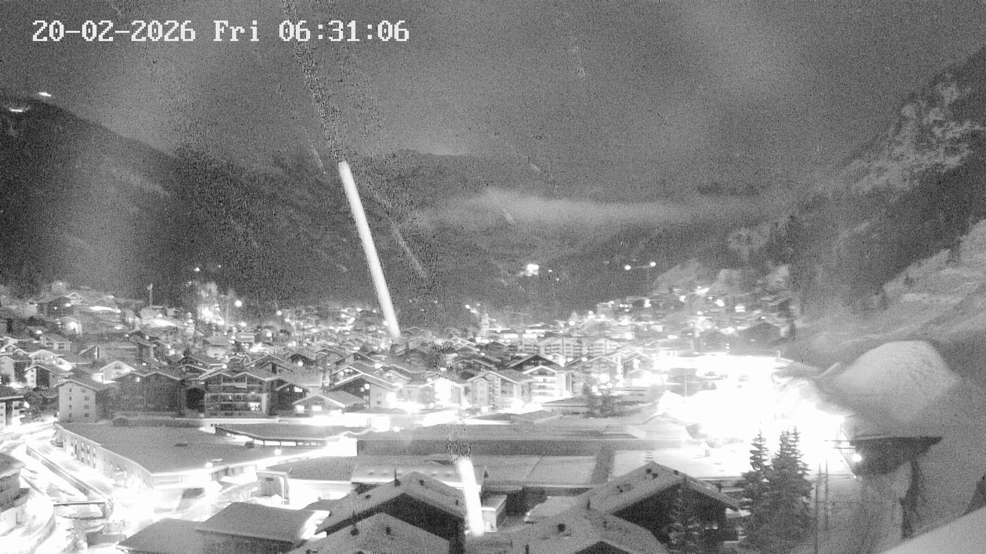 Archiv Foto Webcam Zermatt: Blick auf das Dorf