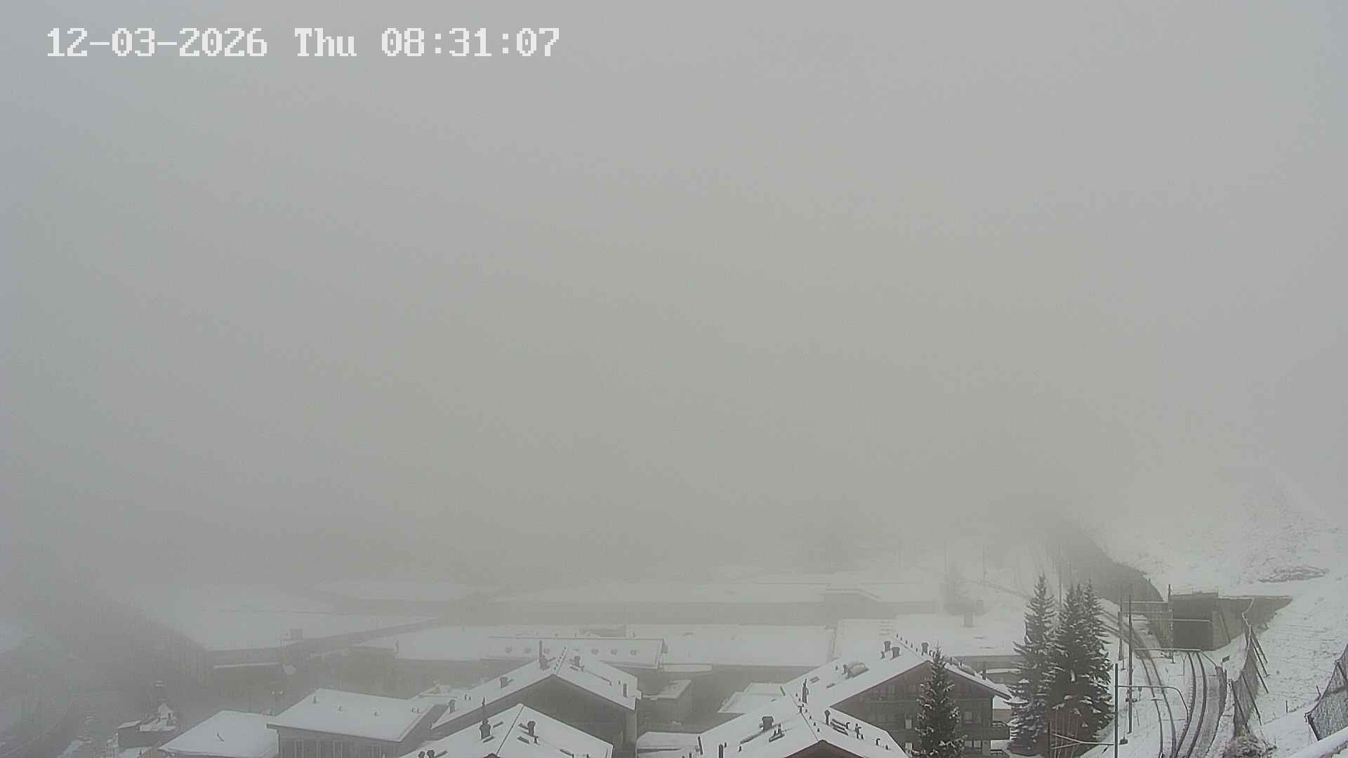 Archiv Foto Webcam Zermatt: Blick auf das Dorf