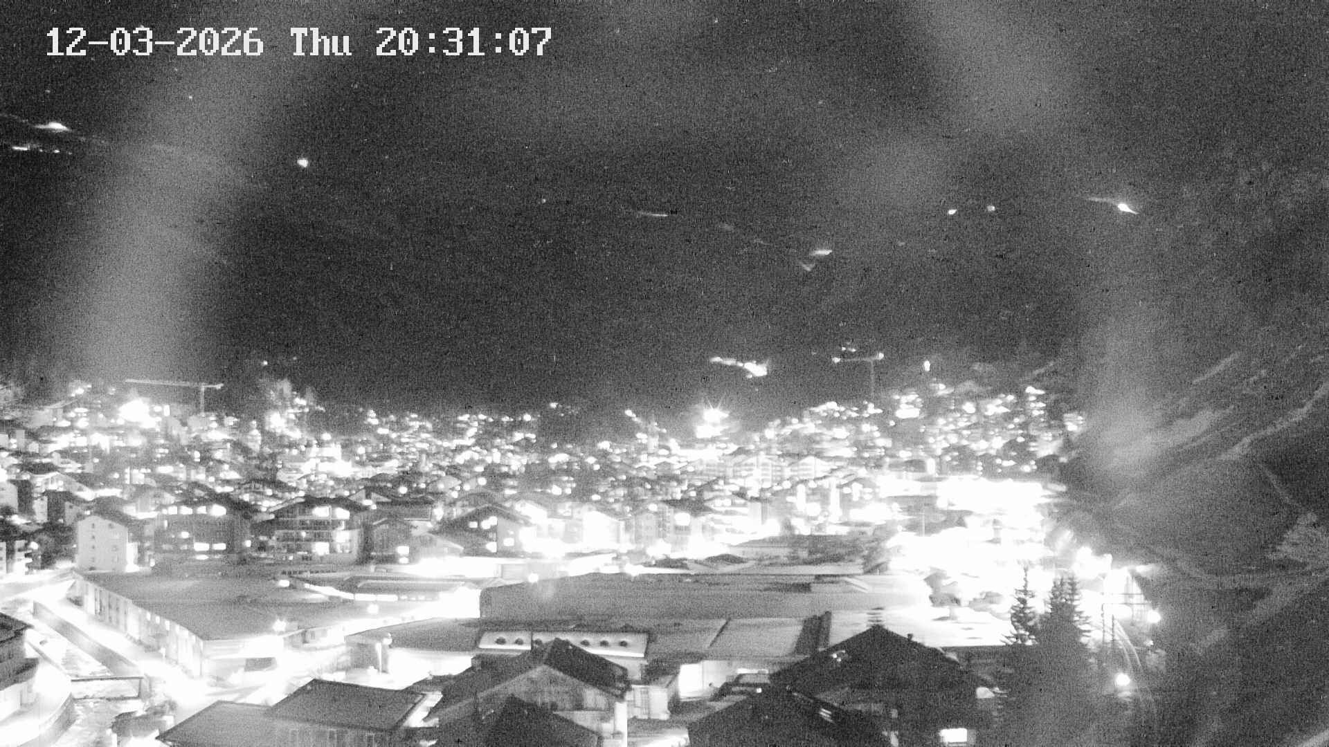 Archiv Foto Webcam Zermatt: Blick auf das Dorf