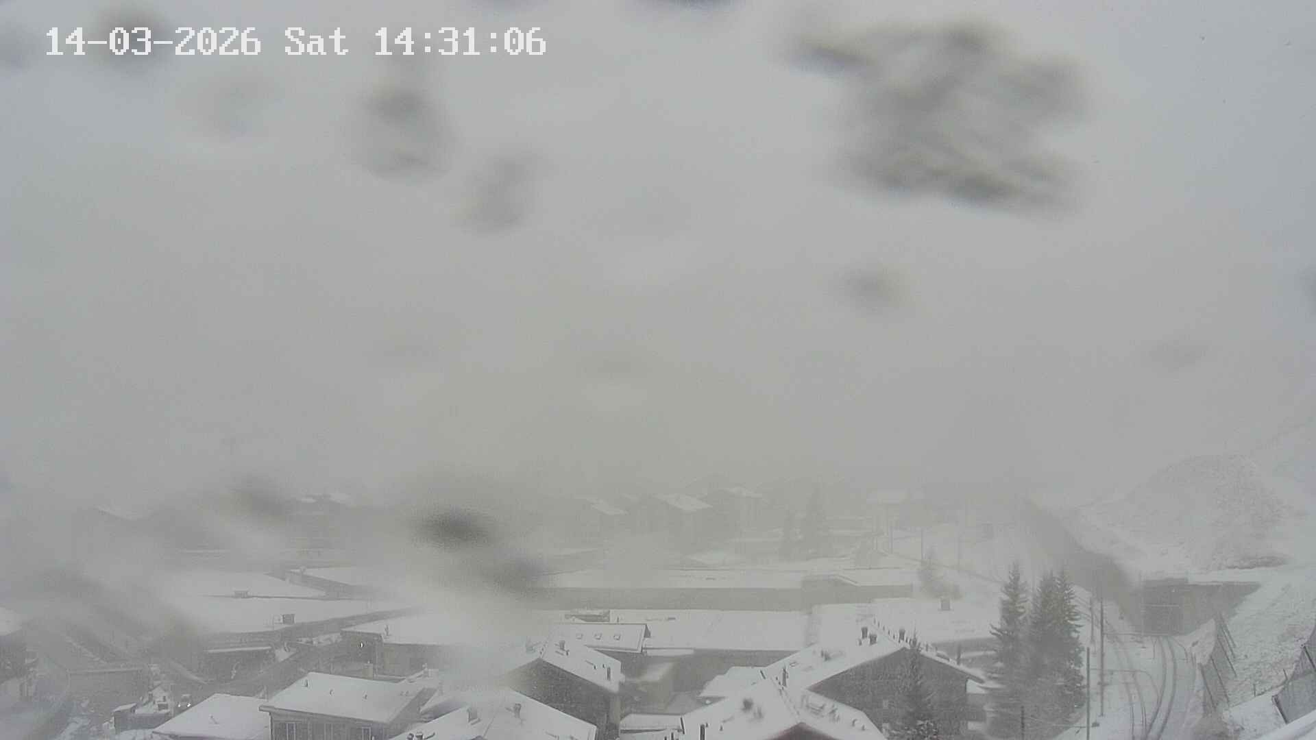 Archiv Foto Webcam Zermatt: Blick auf das Dorf