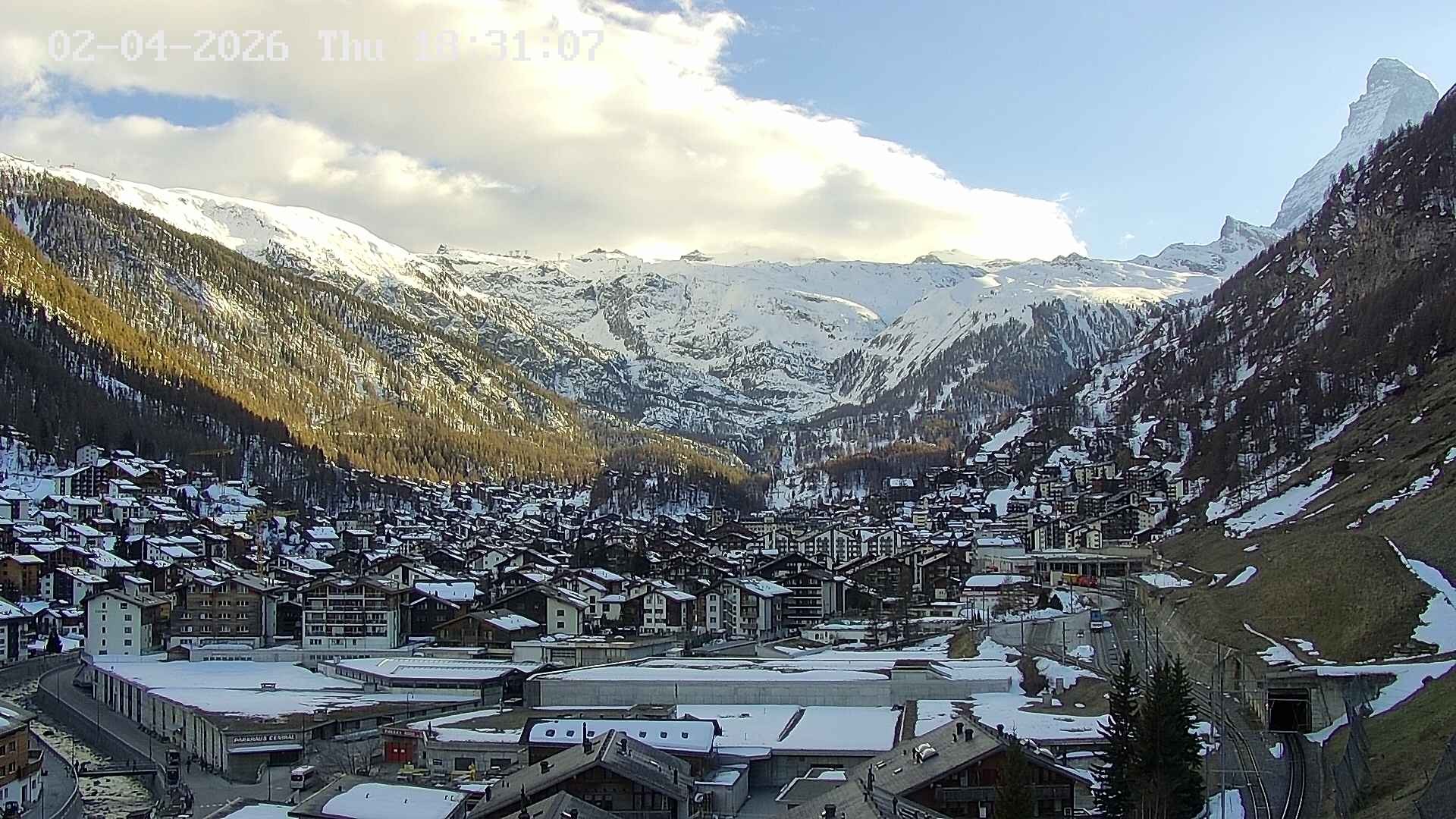 Archived image Webcam Zermatt - Spiss