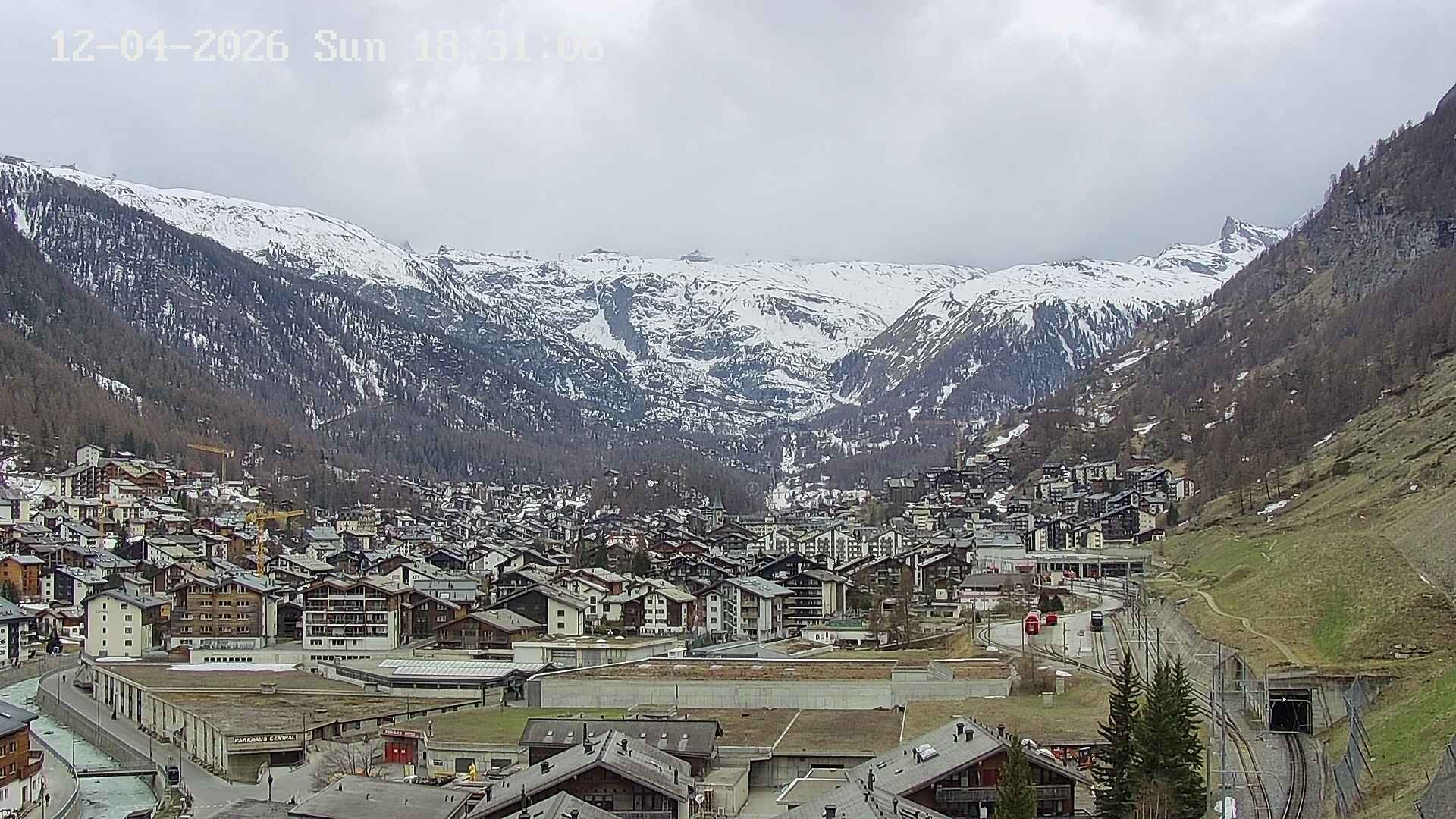 Archived image Webcam Zermatt - Spiss